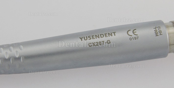 YUSENDENT CX207-GL LED 光ファイバー 高速歯科ハンドピースLED電球交換可能